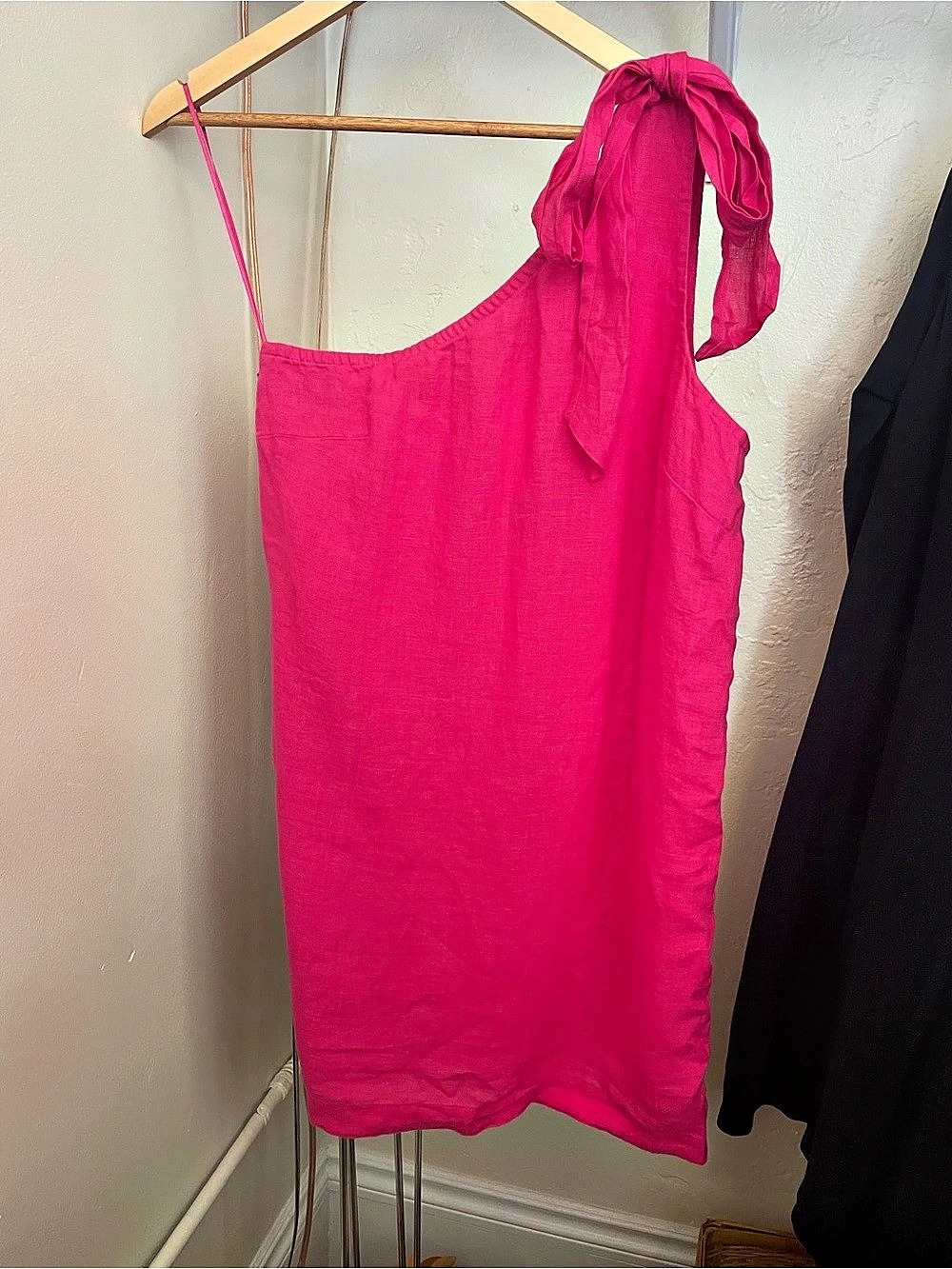 J.Crew Tie Shoulder Linen Shift Dress Mini Dress Pink Size Small NWT